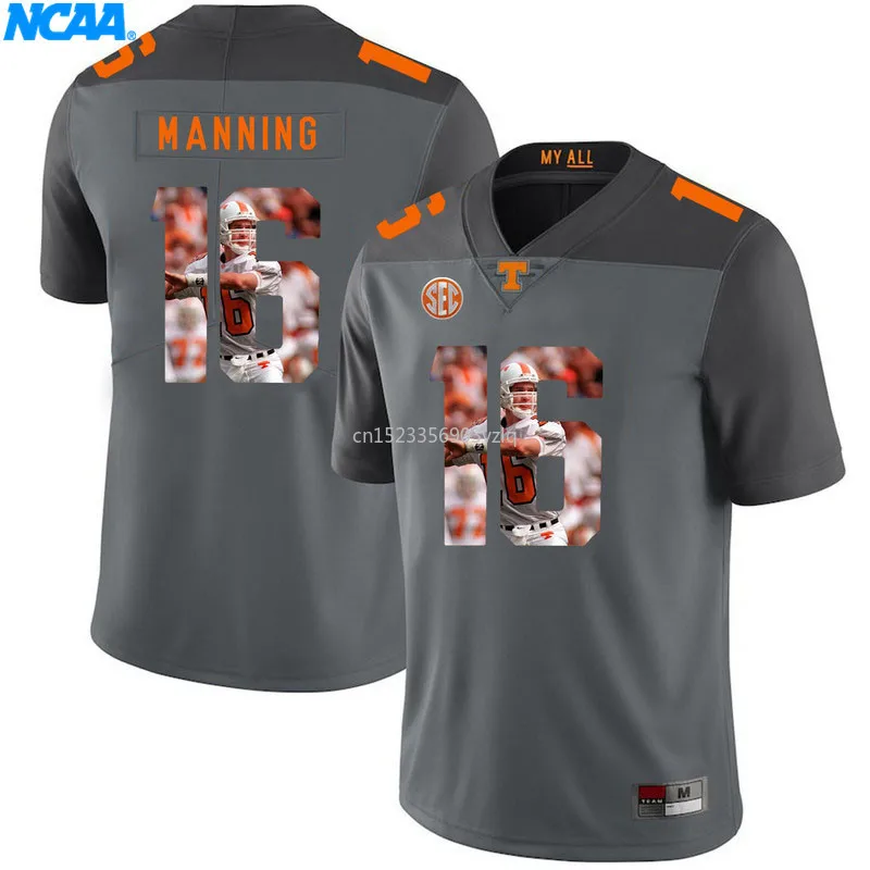New Arrival High Quality NCAA Jerseys Peyton Manning#16 College Limited T-shirt Jerseys S-XXXL