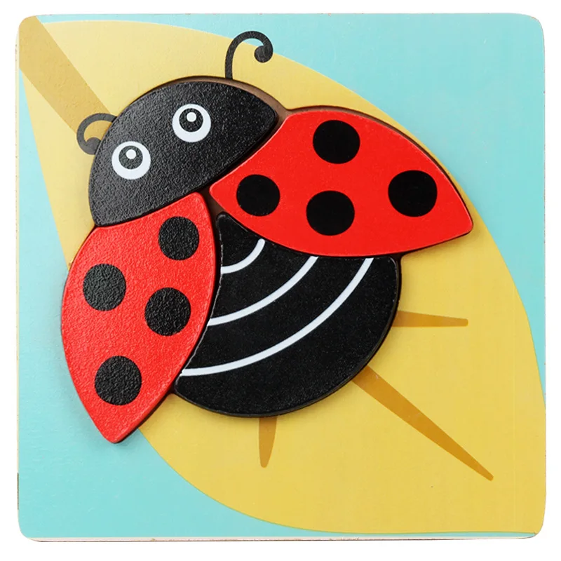 Puzzle Wooden Toys Building For Baby Early Educational (9)
