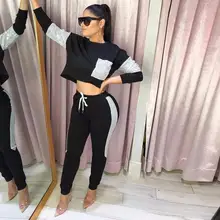 Модные спортивные костюмы, женские толстовки на молнии с длинным рукавом, пальто и облегающие штаны, комплекты из двух предметов, осенние спортивные костюмы для фитнеса