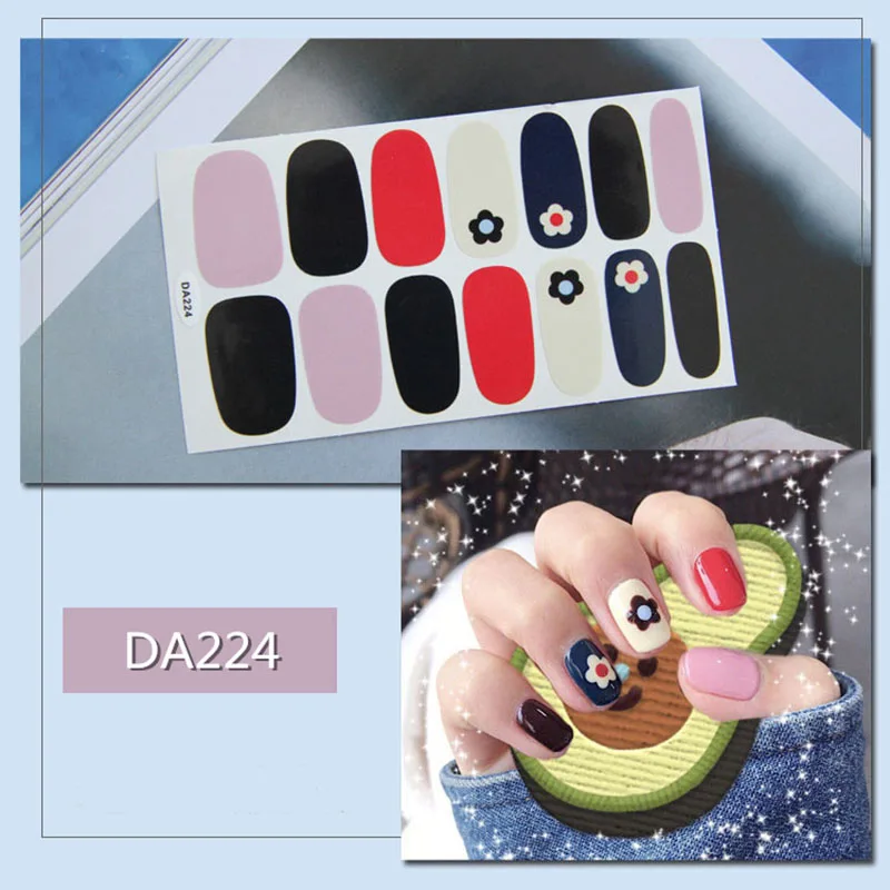 Переводные наклейки для ногтей, переводные наклейки для ногтей, наклейки для ногтей, переводные наклейки для ногтей, маникюр украшения для ногтей - Цвет: DA224