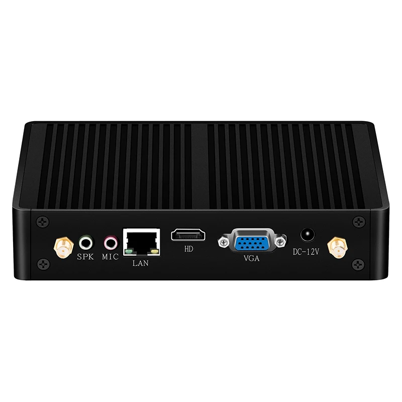 XCY Fanless Mini PC Intel Core i7 4500U i5 5300U 300M WiFi Gigabit Ethernet 8x USB VGA HDMI Display Windows 10 Linux HTPC