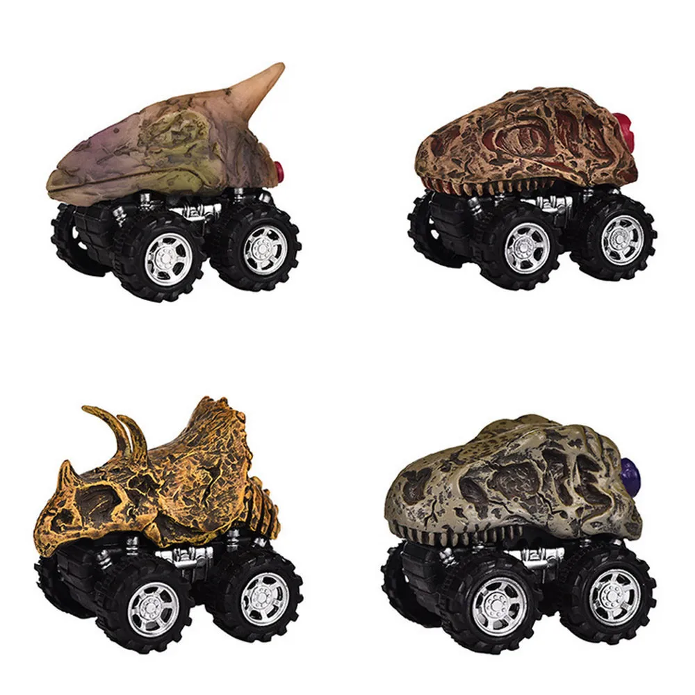1 Pcs Mini Dinosaur Toy Model Pull Back Cars Wheel Truck Boys Toys For Kids Gift 