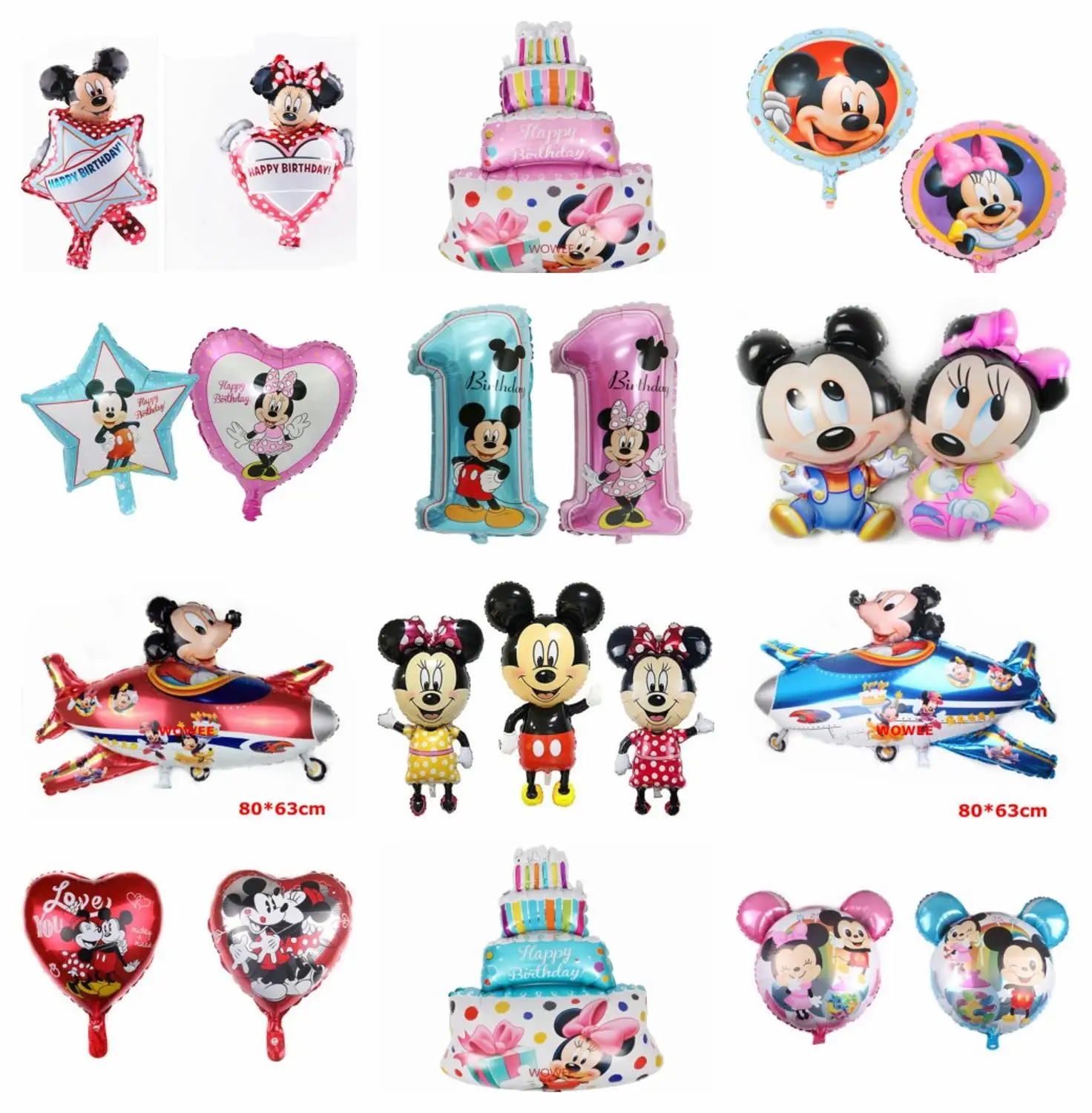 Воздушный шар шарик изображением Микки для День рождения поставки Юбилей