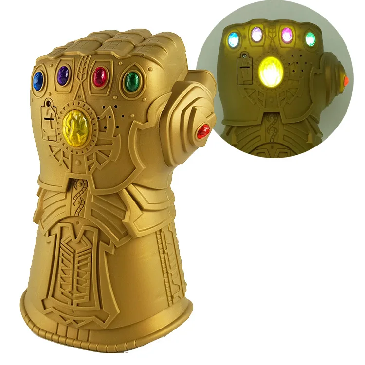 

Avengers 4 Thanos infinity gloves can be lit up on stage, play props, and wrapped in colorful boxes as gifts for boys