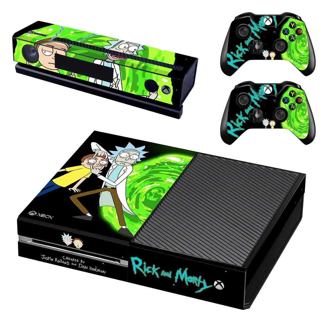 Наклейки Rick and Morty s для xbox one виниловые наклейки для кожи Стикеры для xbox one консоль Kinect два контроллера шкуры