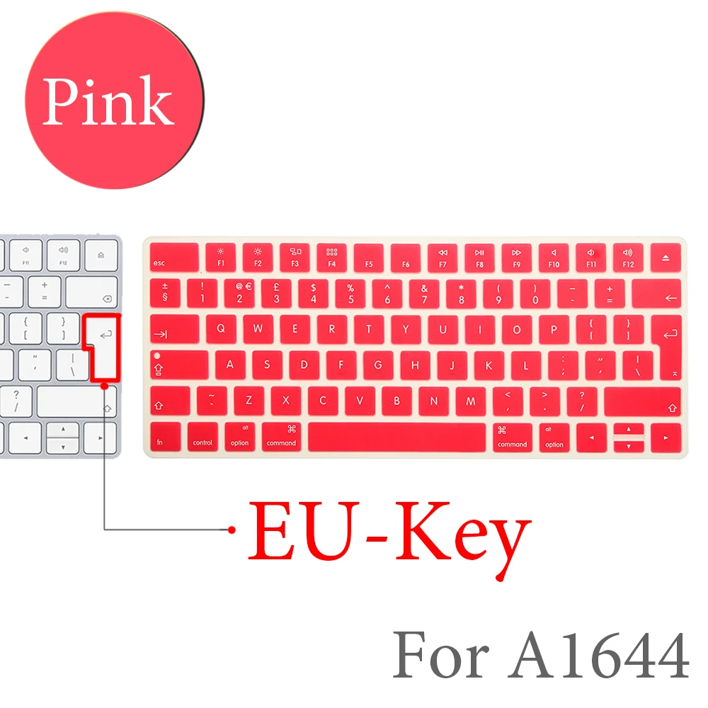 Для Apple Bluetooth беспроводной keybord MLA22LL/A1644 IMAC Волшебная Клавиатура Защитный силиконовый чехол версия США/ЕС - Цвет: EU-Key-E