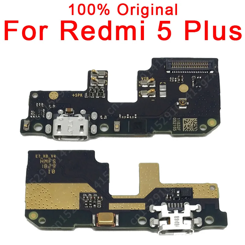Оригинальный зарядный порт для Xiaomi Redmi 5 Plus плата зарядки USB разъем гибкий кабель
