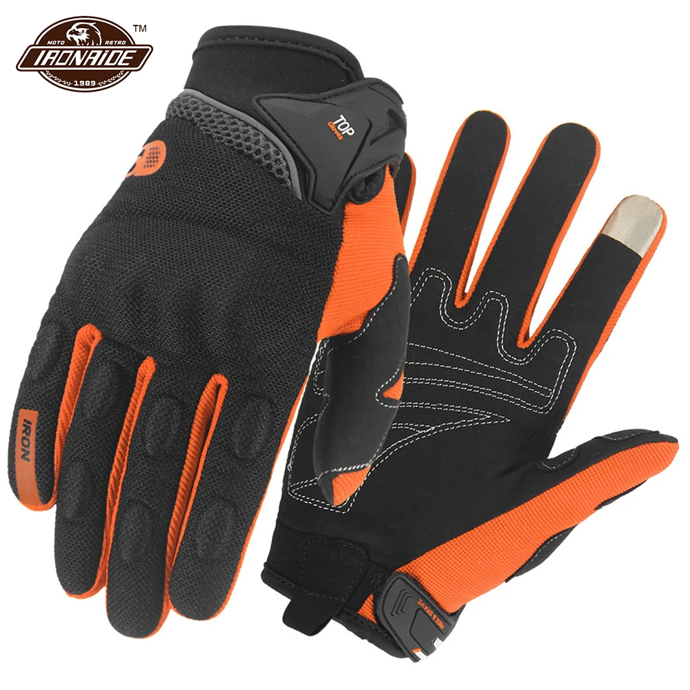 Motorcycle Full Finger Summer Gloves Glove Motorcycle for Men Red M L XL XXL Available Short Outdoor Off-road Gloves