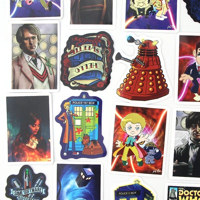 Patchfan 48 шт. doctor who ПВХ водонепроницаемые наклейки для скрапбукинга багаж скейтборд телефон ноутбук мото велосипед настенная гитара A2364