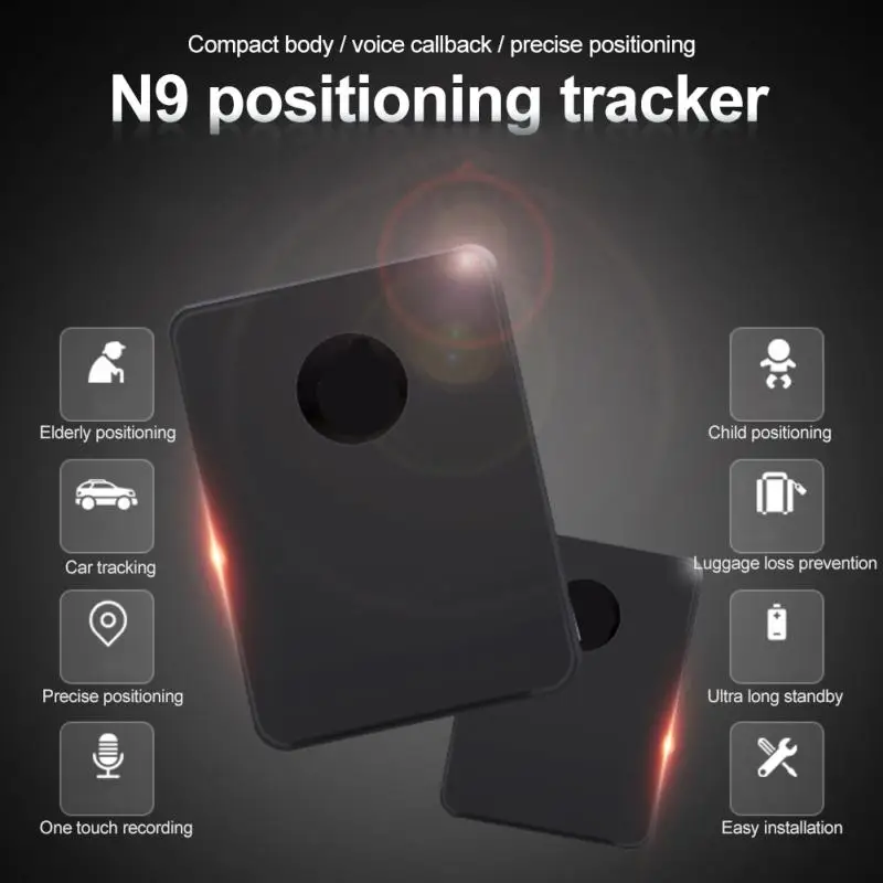 

N9 Mini Portable Anti-theft Anti-lost Alarm Tracker GPS GSM Locator Voice Alarm Tracking Device Retainer Tracker Loss Preventer