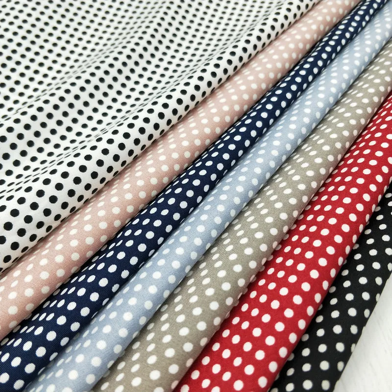 Настоящая ткань Tissus с волнистым принтом, со всех сторон, плотная мягкая ткань, платье, широкие брюки, материал ткани