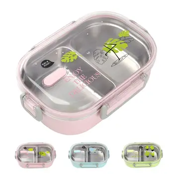 

Portable Children Kids Stainless Steel Lunch Box Container School Food Case Picnic Camping