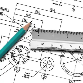 

Aluminum alloy 30cm Triangular Architect Scale Ruler Aluminum Scale Ruler for Drafting School office Supplies Drawing supplies