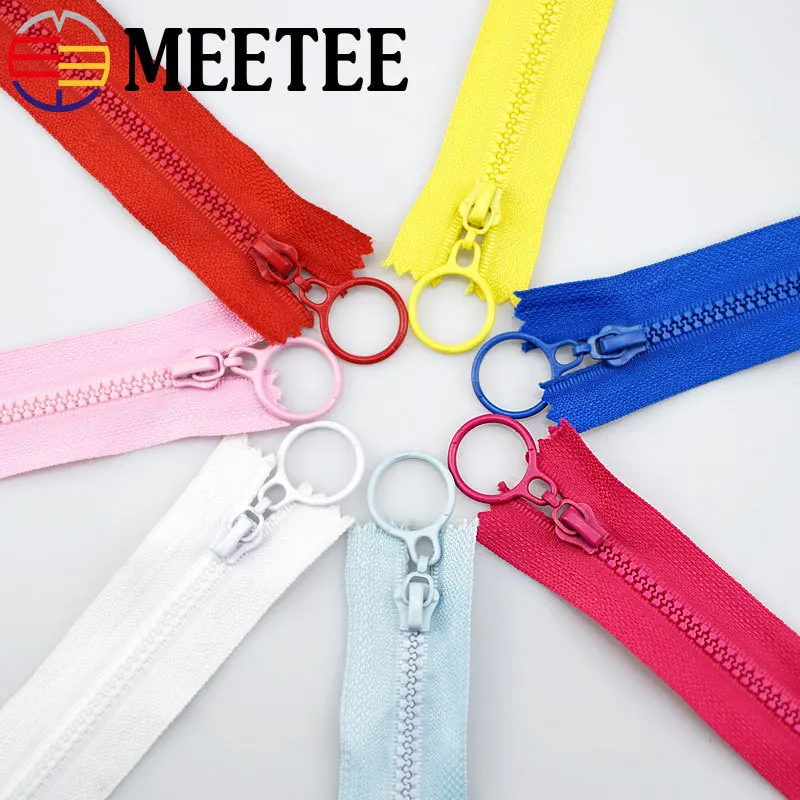 30pcs 3 Meetee Resin Zippers Close end 25cm/60cm Open end Zip for Bags