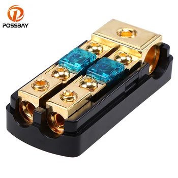 

Universal 1 In 2 Ways Out 30A/60A/80A/100A/150A Audio Fuse Holder Box Car Vehicle Circuit Automotive Waterproof Interior Parts