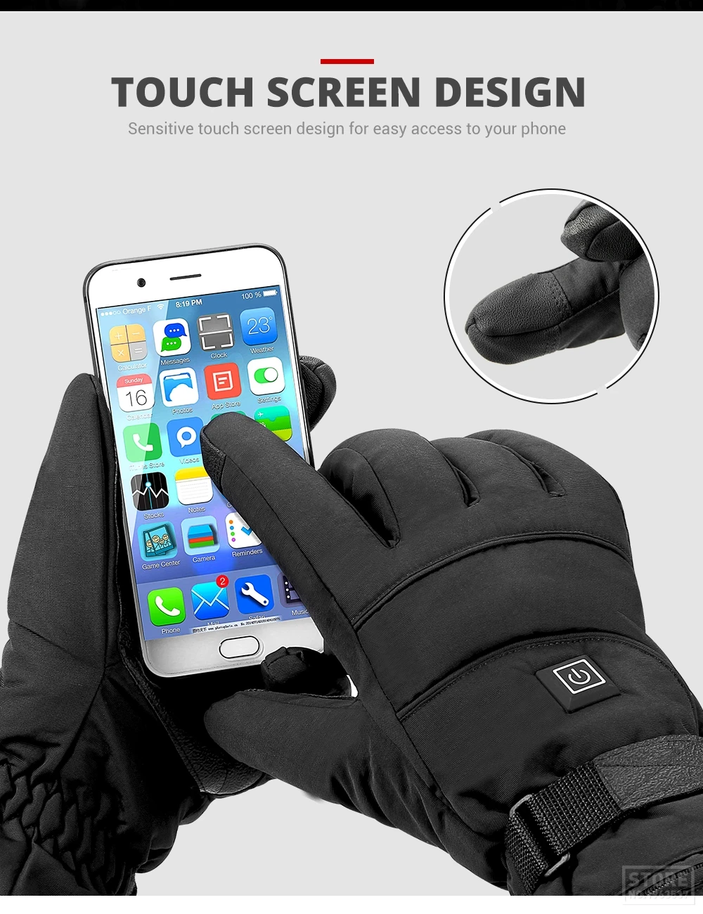 best motorcycle goggles over glasses DUHAN New Winter Motorcycle Gloves Waterproof Heating Guantes Moto Touch Screen Battery Powered Motorcycle Racing Riding Gloves transition motorcycle sunglasses