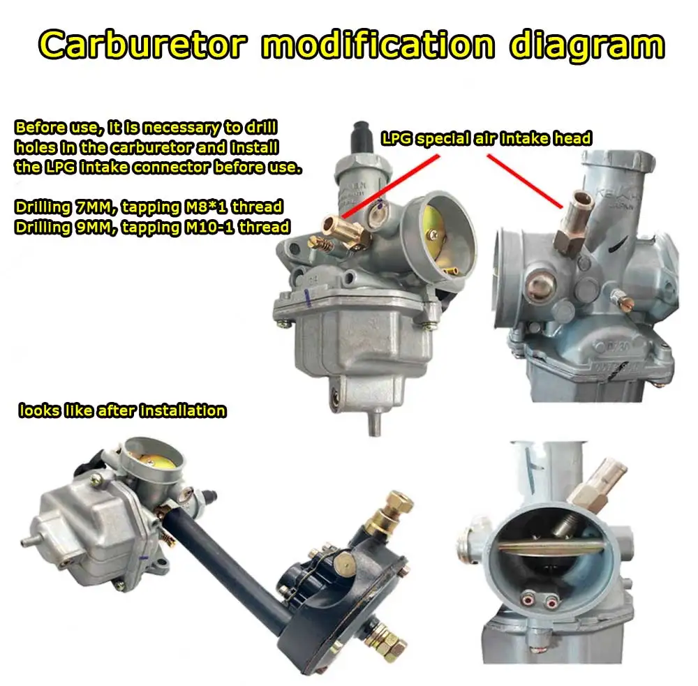 Lpg Motorcycle Full Electric Control Kits Propane Lpg Gas Bi Fuel Conversion Kits For Motorcycle Scooter Tricycle Fuel Inject Controls Parts Aliexpress