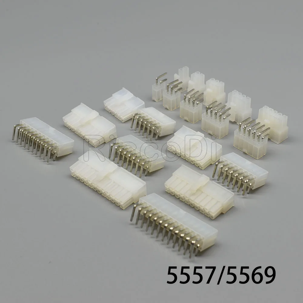 2-5 компл. 2 4 6 8 10 12 14 16 18 20 24pin 5557 5569 прямоугольный соединитель провода к печатной