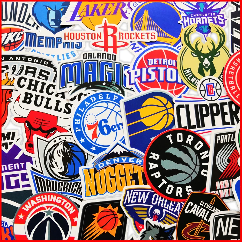 Баскетбол NBA команда логотип марка альбом персонализированные альбом для стикеров Скрапбукинг материал Персонализированная наклейка счастливый планировщик