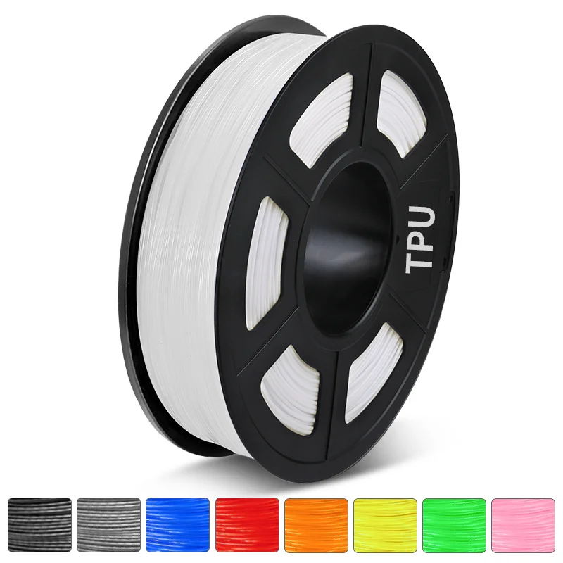 TPU  3D Printer Filament 0.5 KG 1.75 MM Refills Bendable Non-Toxic Fast Shipping Gift Printer Handles Pen DIY BELIVEER 3D rainbow petg