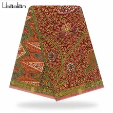 Настоящий воск Анкара африканская ткань голландская Настоящая Африканская ткань с восковой печатью печатная ткань Африканская восковая хлопковая ткань для платьев F911-20