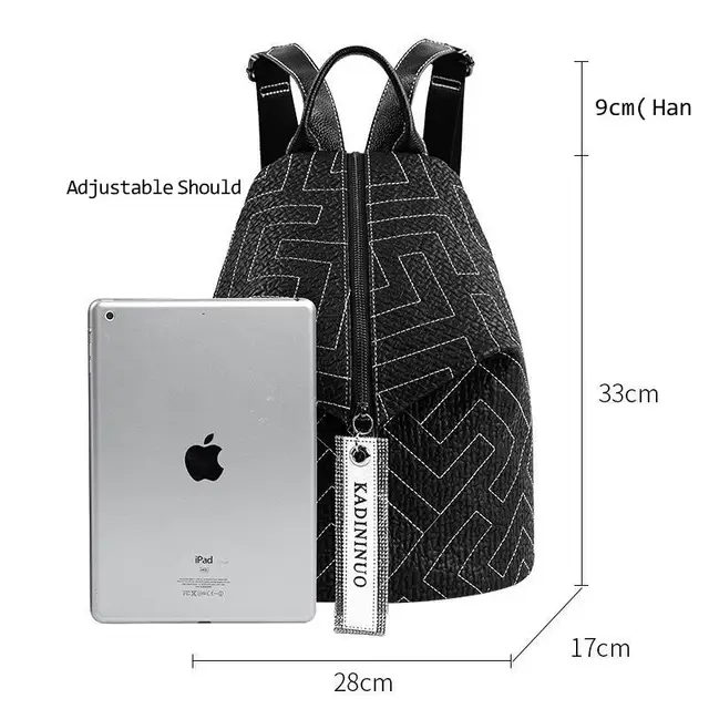 Genuine Leather Backpack Women Fashion Brand All-match Leather Women's Backpacks Personalized Travel Large Capacity Dumpling Bag 5