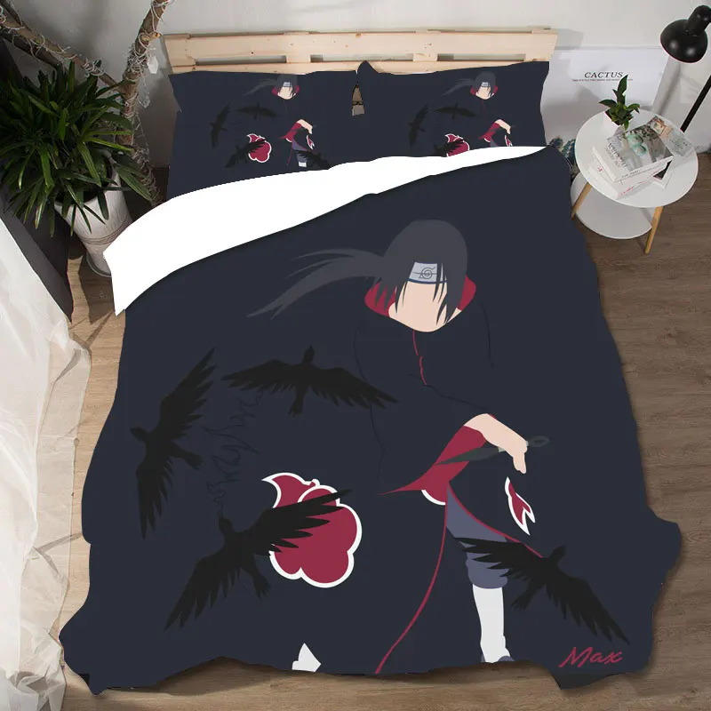 Домашний текстиль комплект постельного белья королевского размера постельное белье Наруто Ropa De Cama роскошный подарок Sabanas бязь постельное белье поплин