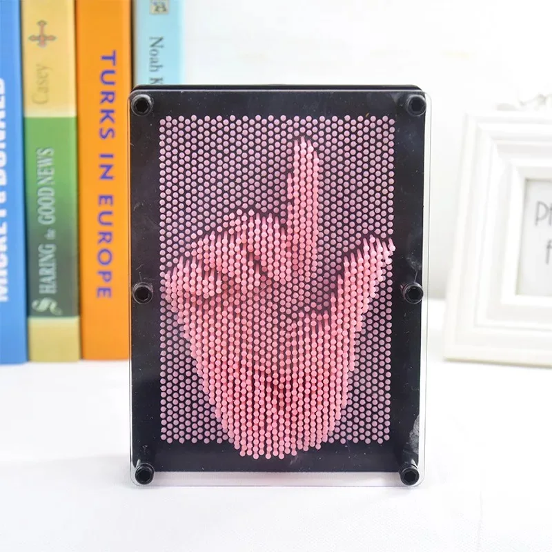 large Pin Art 3D Скульптура Игла DIY резьба Форма Настольная игрушка украшение Hogar дом декоративные украшения для дома - Цвет: large