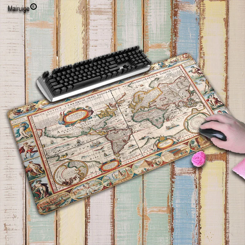 

Fashion World Map Laptop Computer Lockedge Mousepad Size for 40x90CM Speed Version Gaming Mousepads For CSGO DOTA LOL