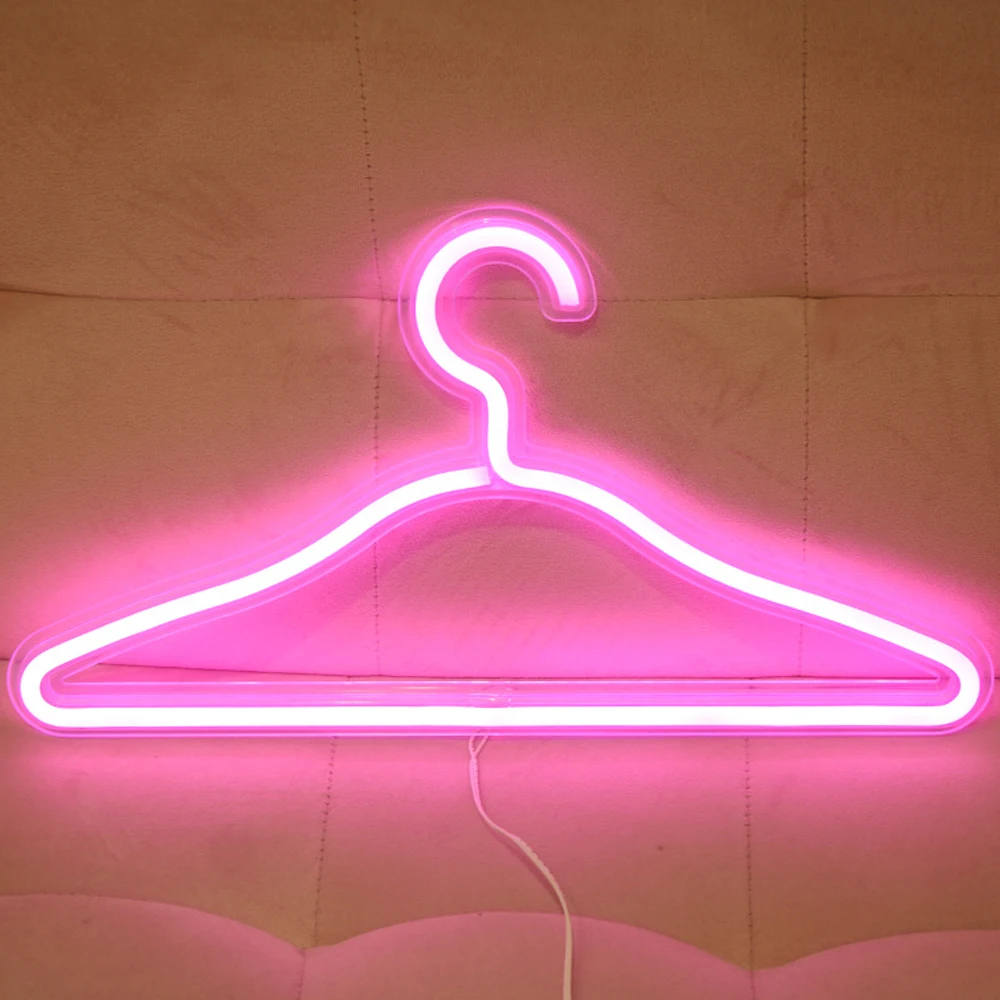 Colorful LED Neon Lamp USB Alpaca Dolphin Star Rainbow Cloud  Hustle Led Backplane Neon Light for Home Decoration Night Light 2