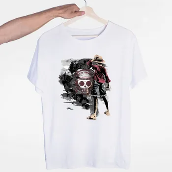 

One Piece Luffy Ace Sabo Law Zoro And Nami Asian T-shirt O-Neck Short Sleeves Summer Casual Fashion Unisex Men And Women Tshirt