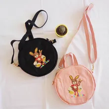 Летний Стиль Южная Корея Ulzzang сумка с вышивкой Meng Кролик Женская сумка мягкая для девушек