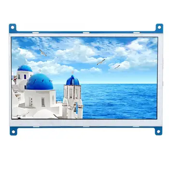 

7 Inch Portable Monitor HDMI TFT Screen for Raspberry Pi 4B/3B Display 1024*600 Resolution Support 1080P 135° Viewing Angle