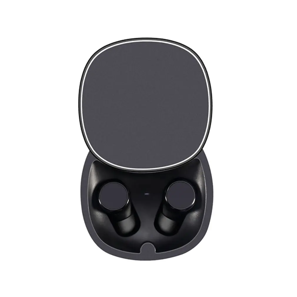 Tws06 Bluetooth наушники Беспроводная мини-гарнитура Touch водонепроницаемые спортивные БЕСПРОВОДНЫЕ стереофонические 5,0 мини-наушники-вкладыши удобная одежда IPX5 - Цвет: Черный