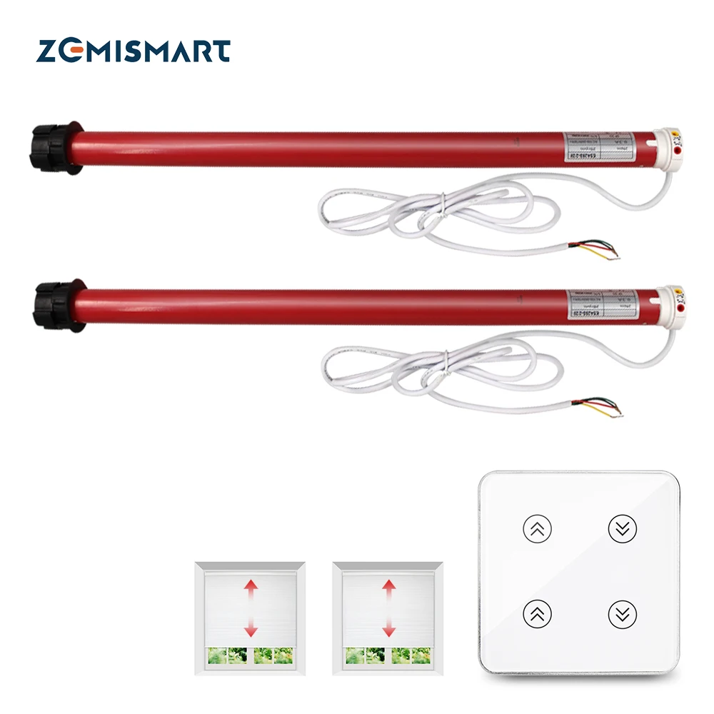 Curtain-Motor Switch Shutters-Control Blinds Electric-Roller Zemismart Alexa Google Home