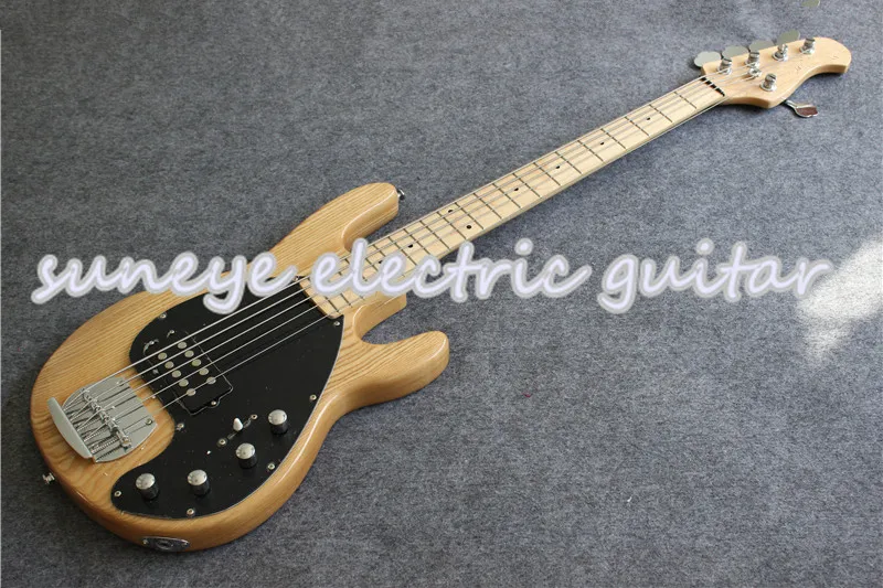 New Arrival Natural Wood Electric Bass Guitar 5 String Music Man String Ray Style Bass Guitar Custom Guitar Kit Available New Arrival Natural Wood Electric Bass Guitar 5 String Music Man String Ray Style Bass Guitar Custom Guitar Kit Available
