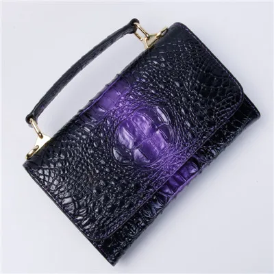 Crocodile Purple Зеленая Змея шаблон клатч сумка женский кошелек многофункциональный кошелек женские сумочки под змею телефон клатч сумка - Цвет: Crocodile Purple