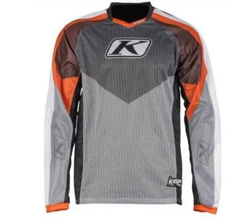 nuevo Jersey de bajada de Motocross Mtb Dh para hombres Mx camisa de manga de ciclismo de montauna jersey largo de MOTOCROSS - Цвет: Коричневый