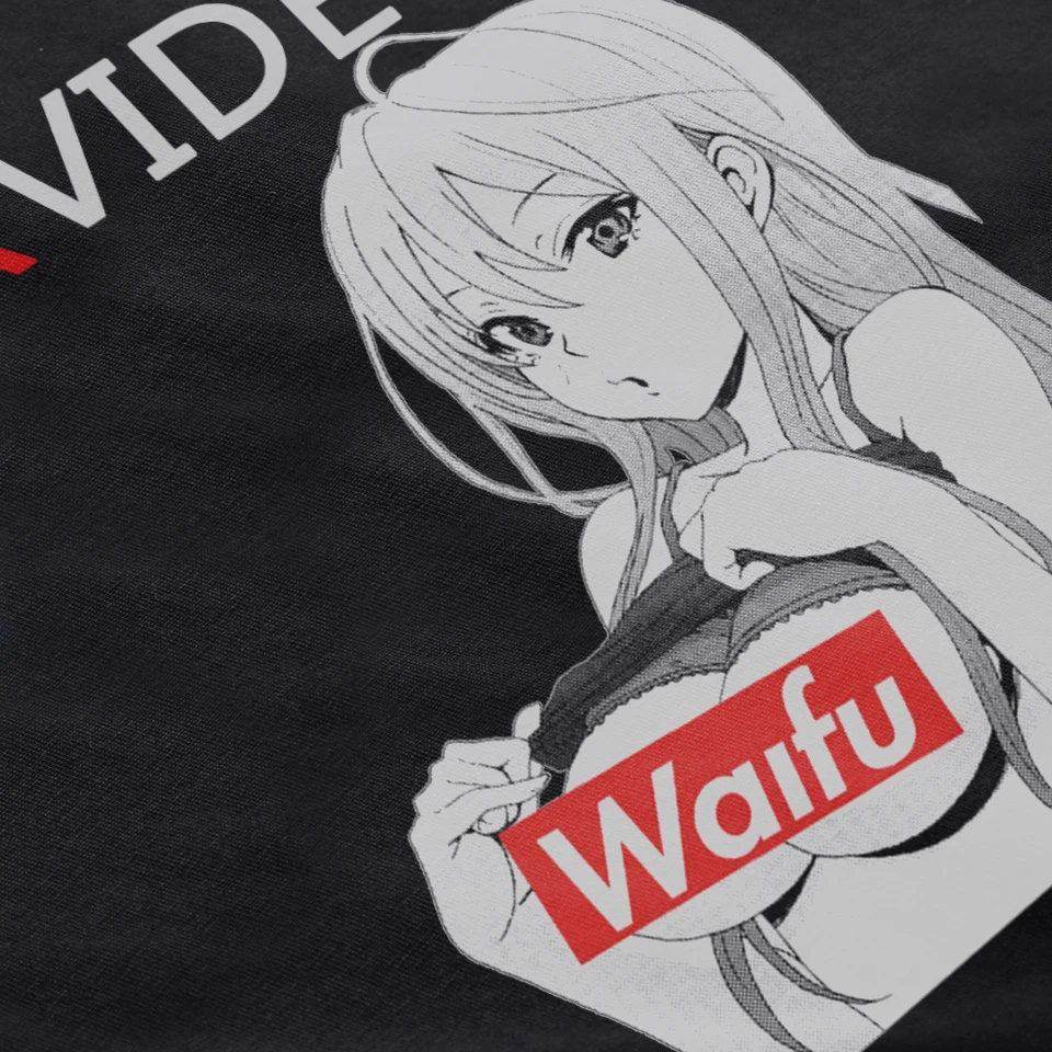 Новое поступление, XVideo, Сексуальная футболка с аниме Ahegao Waifu, хлопок, Круглый ворот, футболка большого размера