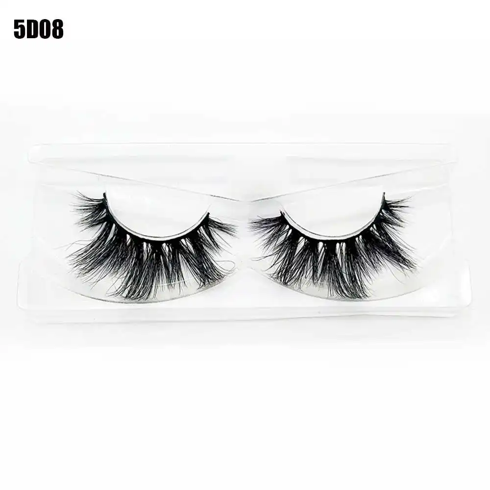 8 Mink Eyelashes Criss-Cross Natural Fake lashes Length 25mm Makeup 3D Mink Lashes Extension Eyelash Beauty - Color: 8