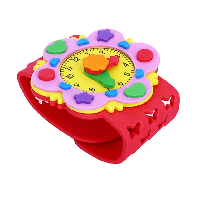 3Piece DIY EVA Foam Craft Children Watches For Boys Girls Kids Educational Toys Knutselen Kinderen Activités Enfants Creatifs 5