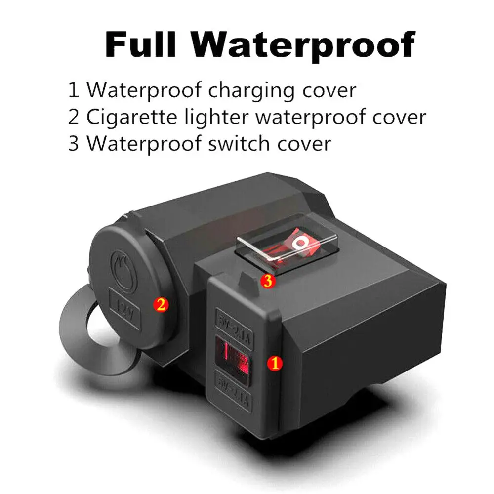 Интеллигентая (ый) Водонепроницаемый дизайн 12v/24v мотоциклов USB Зарядное