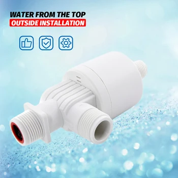 

Tower Tank Floating Ball Valve Automatic Water Level Control Valve HT-FQF1/2-4 1/2" 3/4" 1" installed outside the tank