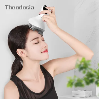 

2020 New 3D waterproof Electric Head Massager Wireless Scalp Massage Pet Body deep tissue Kneading Vibrating Device