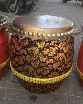 size 10 D2 Black Лидер продаж Лев Танцы барабан Лев барабан верхний слой кожи буйвола барабан Гонг барабан Фошань Танцы Лев барабан взрослый; Дракон лодочного барабана/XING SHI GU - Цвет: size 10 D2 Black
