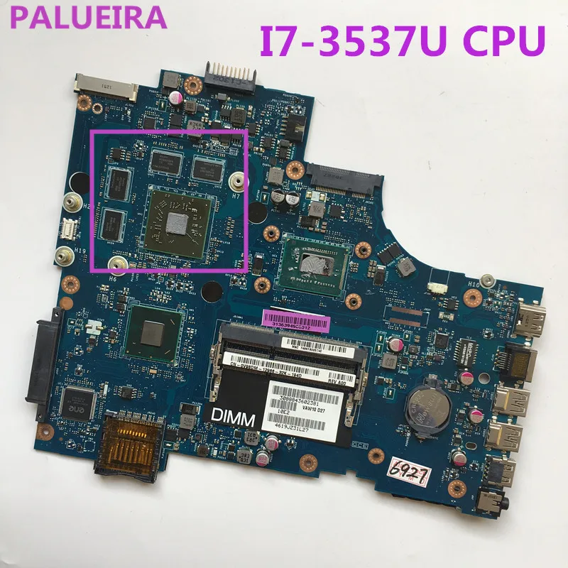 PALUBEIRA CN-0V98DM V98DM для DELL INSPIRON 17R 3721 5721 Материнская плата ноутбука VAW11 LA-9102P SR0XG I7-3537U HD 8700M материнская плата