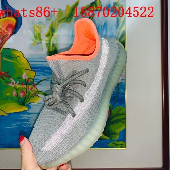 

2020 new YEEZYS 350 V2 male reflective outdoor sports shoes men and women universal couple breathable sports shoes36/46