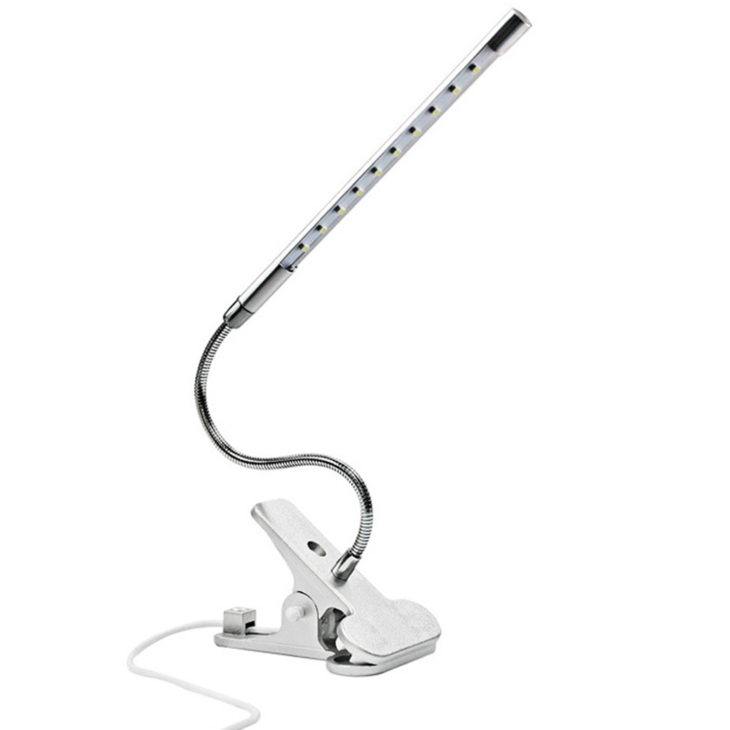 Usb Led Настольная лампа с зажимом, Гибкая Настольная лампа для прикроватной тумбочки, чтения книг, учебы, работы в офисе, детский ночной Светильник