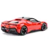 Bburago 1:24 Ferrari SF90 Stradale Black Sports Car Static Die Cast Vehicles Collectible Model Car Toys 3