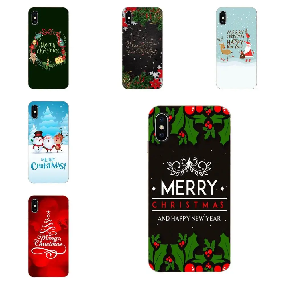 TPU Cell Bags Merry Christmas Gift Happy New Year For Galaxy J1 J2 J3 J330 J4 J5 J6 J7 J730 J8 2015 2016 2017 2018 mini Pro | Мобильные